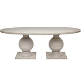 Cyril Indoor/Outdoor Oval Dining Table Outdoor Dining Tables FURCYRIL9644OVFLA