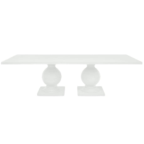 Cyril Indoor/Outdoor Rectangular Dining Table Outdoor Dining Tables FURCYRIL11042RTWHP
