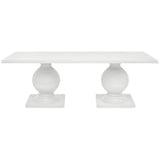 Cyril Indoor/Outdoor Rectangular Dining Table Outdoor Dining Tables FURCYRIL8842RTWHP