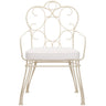 Deloris Indoor/Outdoor Dining Chair Outdoor Dining Chairs + Benches FURDELODNCHPBGAL-WH