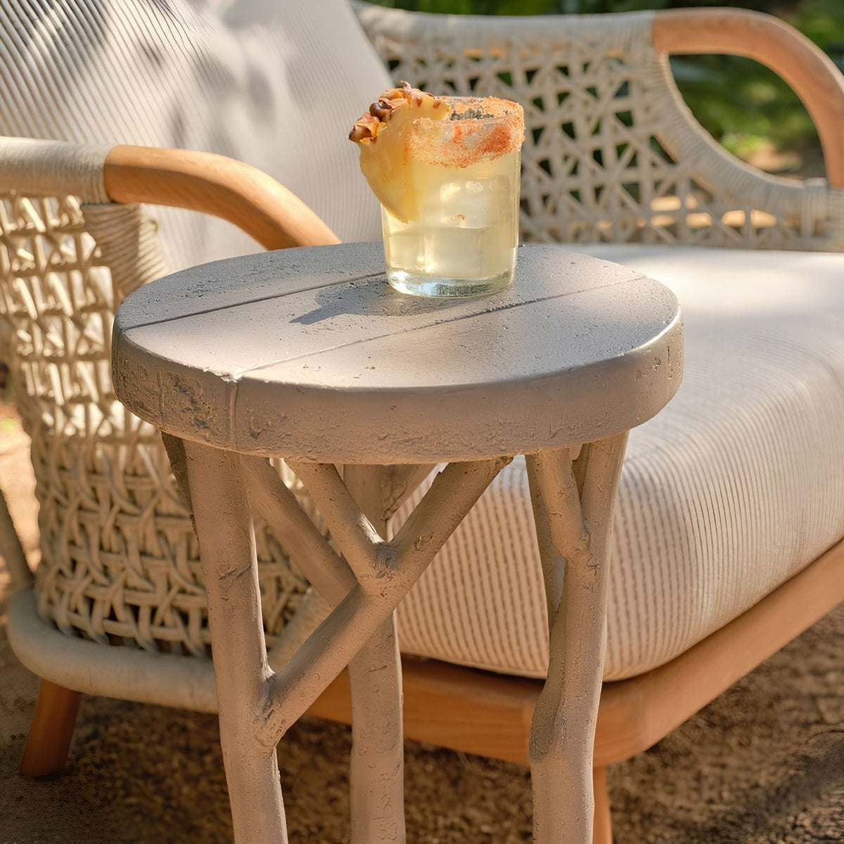 Duke Indoor/Outdoor Drink Table Outdoor Side Tables