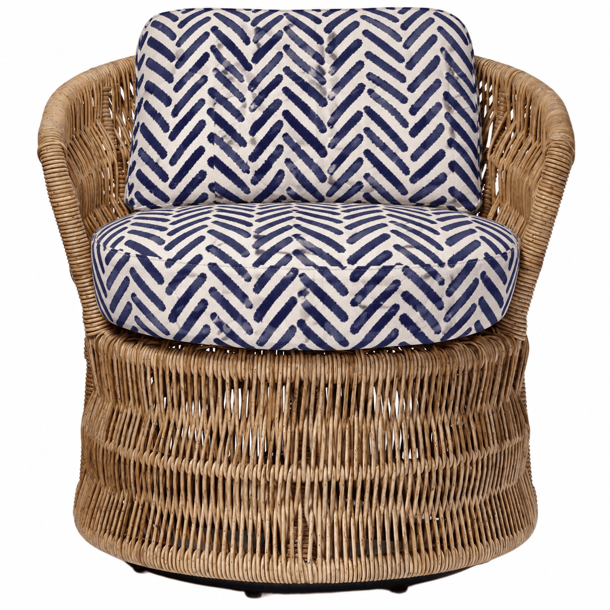 Fowler Outdoor Swivel Lounge Chair Outdoor Occasional + Accent Chairs FURFOWLLOCH-2TINV