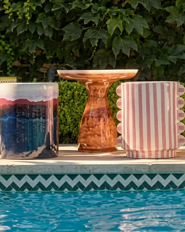 Frausto Stool/Side Table Outdoor Ottomans + Stools