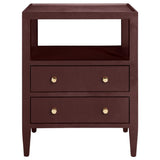 Jarin 2-Drawer Nightstand Nightstands + Bedside Tables FURJARINNG24LNOXB