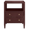 Jarin 2-Drawer Nightstand Nightstands + Bedside Tables FURJARINNG24LNOXB