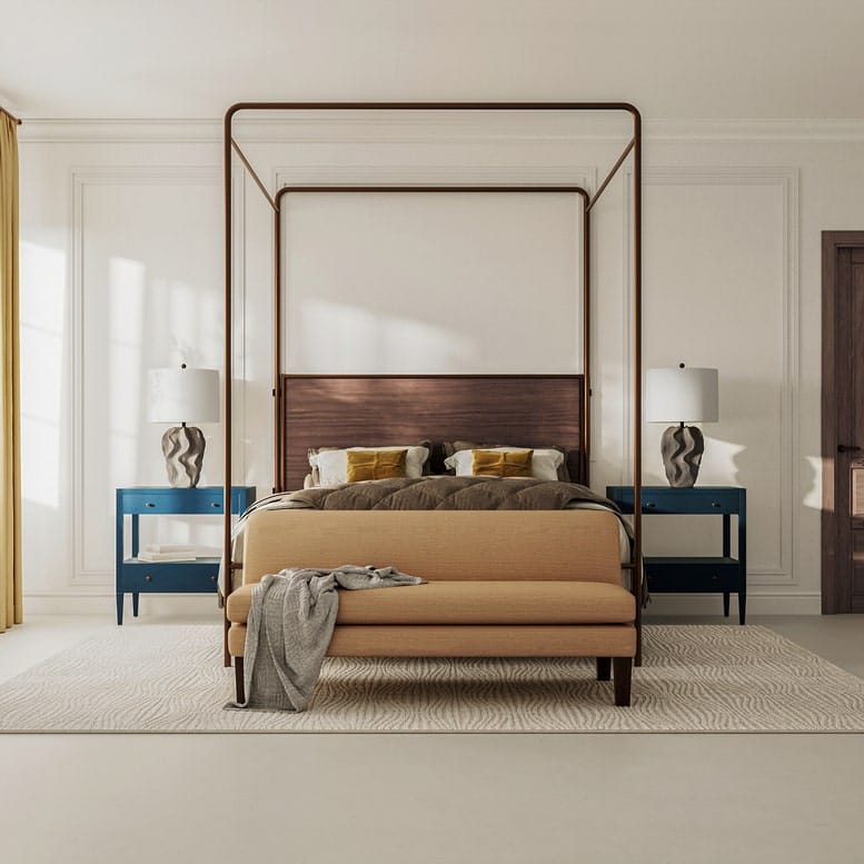 Laken Canopy Bed Beds + Headboards