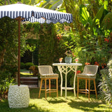 Malta Umbrella Table Outdoor Side Tables FURMALTAUTBRNT