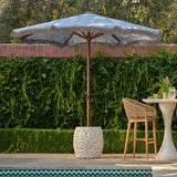 Malta Umbrella Table Outdoor Side Tables FURMALTAUTBRNT