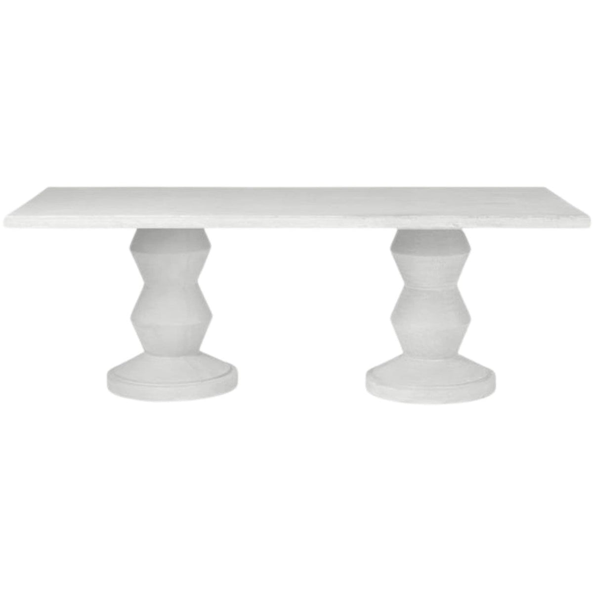 Montgomery Rectangular Outdoor Dining Table Outdoor Dining Tables FURMONTG8842RTWHP