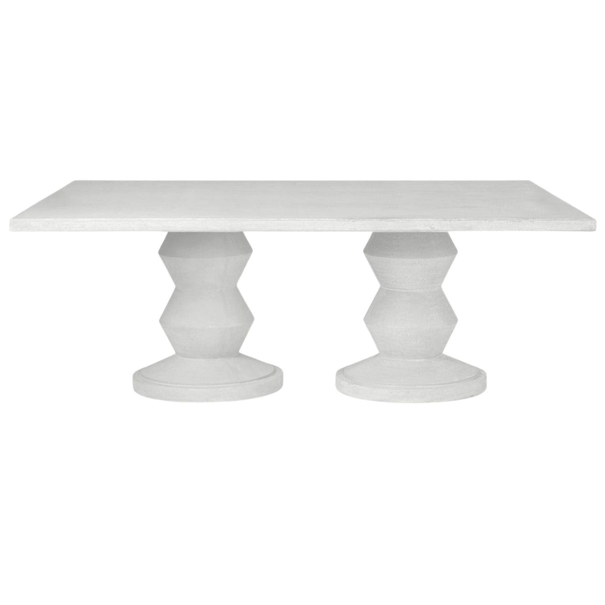 Montgomery Rectangular Outdoor Dining Table Outdoor Dining Tables FURMONTG7242RTWHP