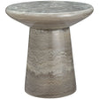 Omer Indoor/Outdoor Side Table Outdoor Side Tables FUROMERSTB22GY