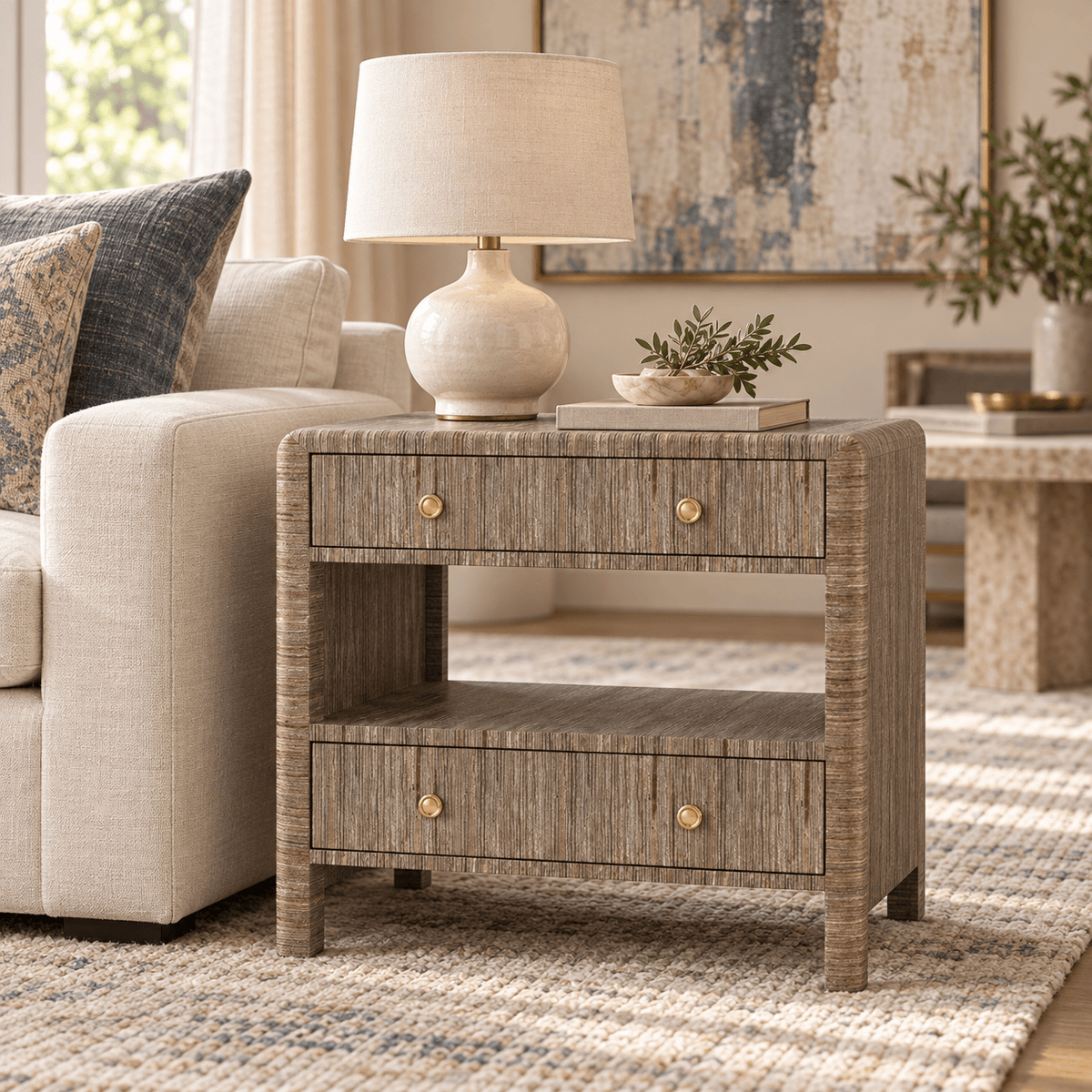 Parson 2 Drawer Side Table Side Tables