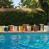 Salazar Stool/Side Table Outdoor Ottomans + Stools