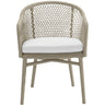Valley Indoor/Outdoor Dining Chair Outdoor Dining Chairs + Benches FURVALLDNSDAL-WH