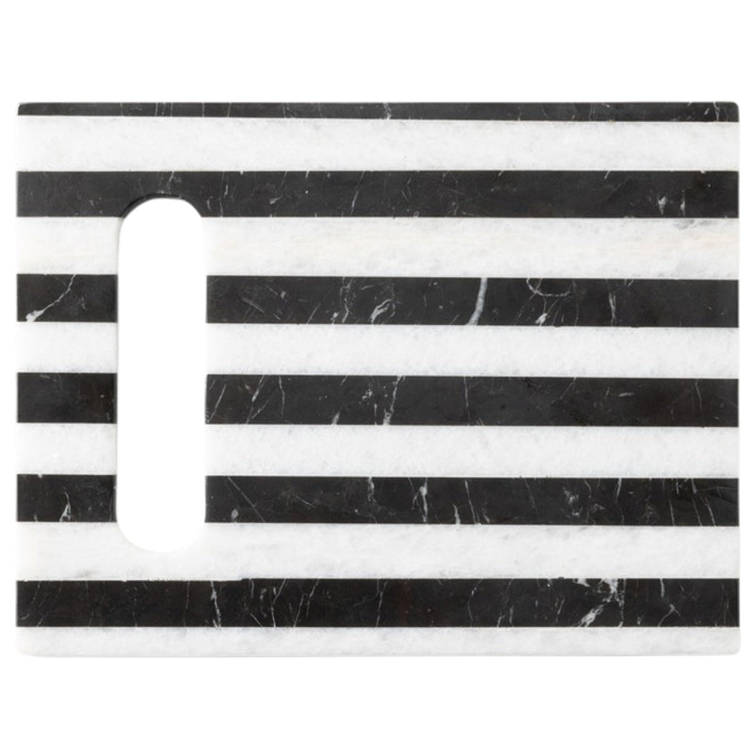 Marceau Black/White Striped Serving Board
