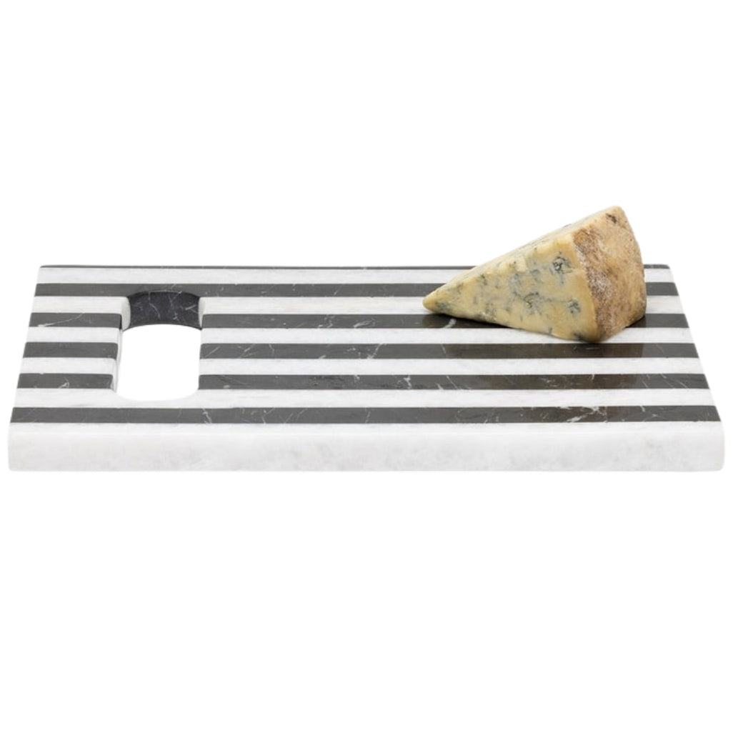 Marceau Black/White Striped Serving Board