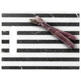 Marceau Black/White Striped Serving Board