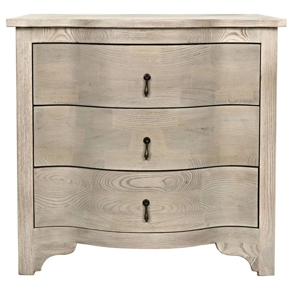 Curved Front Side Table Nightstands + Bedside Tables GTAB290VGR 00842449107489