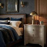 Curved Front Side Table Nightstands + Bedside Tables GTAB290VGR 00842449107489