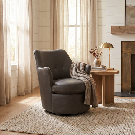 Hotchkiss Swivel Arm Chair Occasional + Accent Chairs LEA-C0672-1D 00842449138018