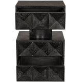 Kingston Side Table Nightstands + Bedside Tables GTAB9023BKW 00842449138551