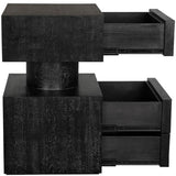 Kingston Side Table Nightstands + Bedside Tables GTAB9023BKW 00842449138551