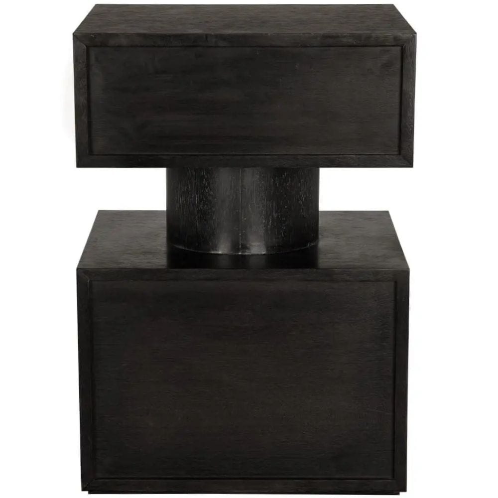 Kingston Side Table Nightstands + Bedside Tables GTAB9023BKW 00842449138551