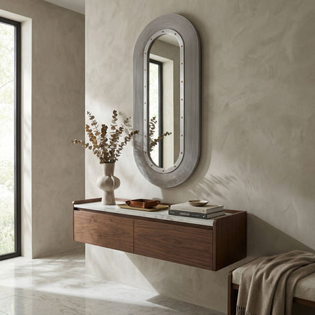 Luna Mirror Round + Oval Mirrors GMIR171WH 00842449131316