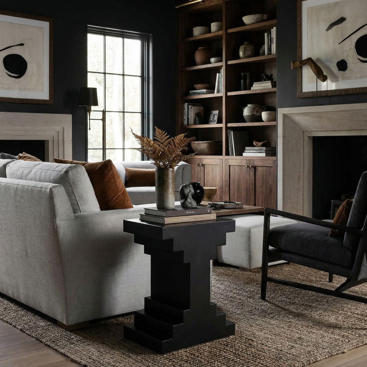 Melbourne Side Table Side Tables GTAB9026BKW 00842449138582