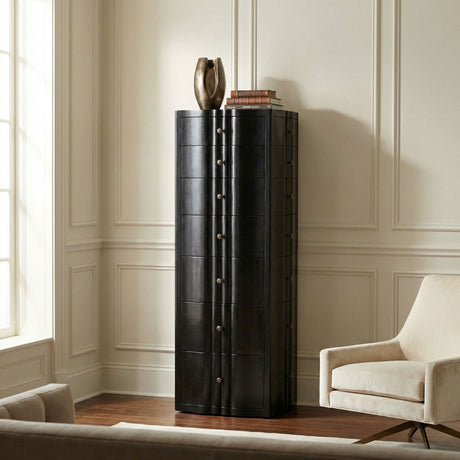 Monolith Four Sided Tower Chest Bookcases, Tall Cabinets + Shelving GDRE254HB 00842449139084