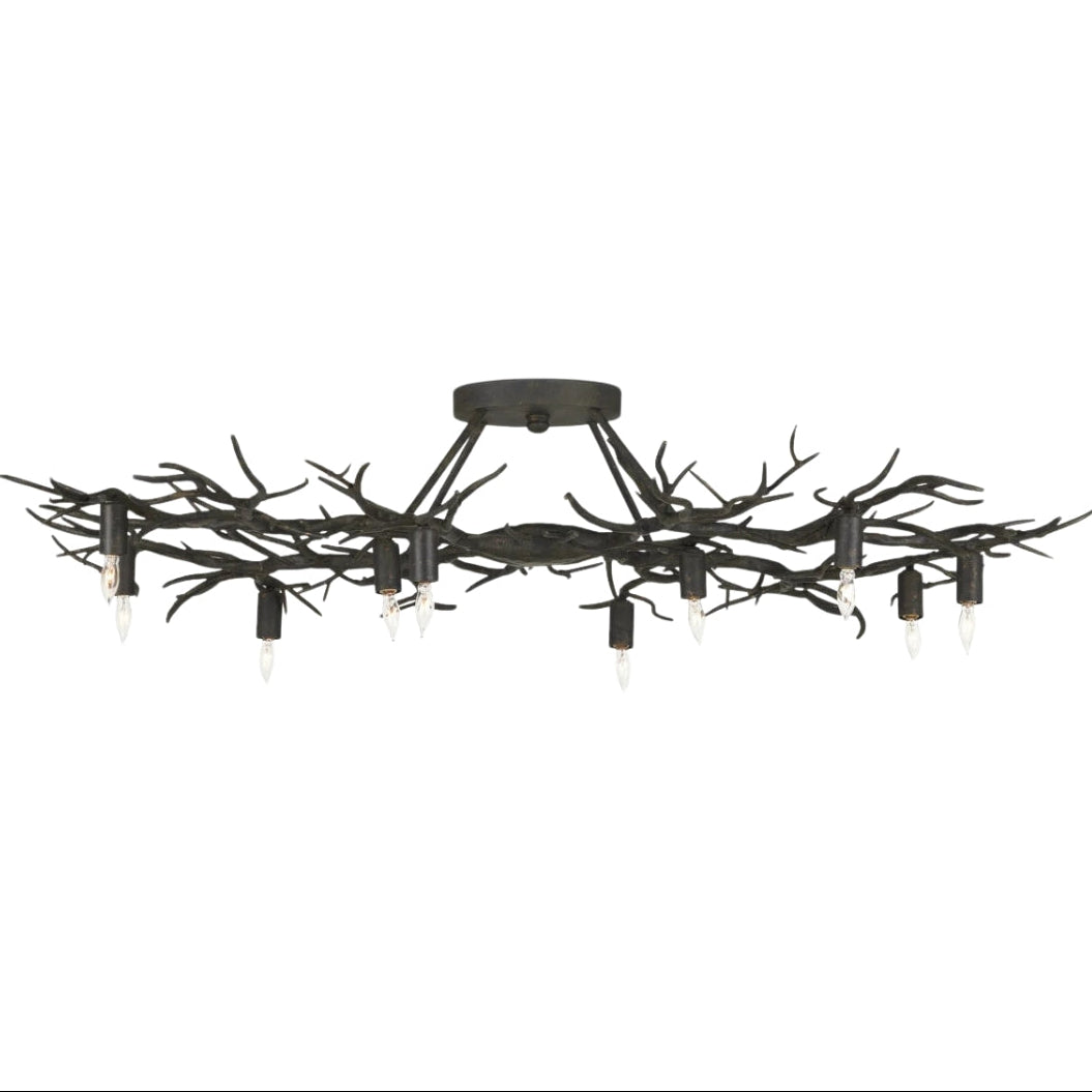 Rainforest Bronze Semi-Flush Mount