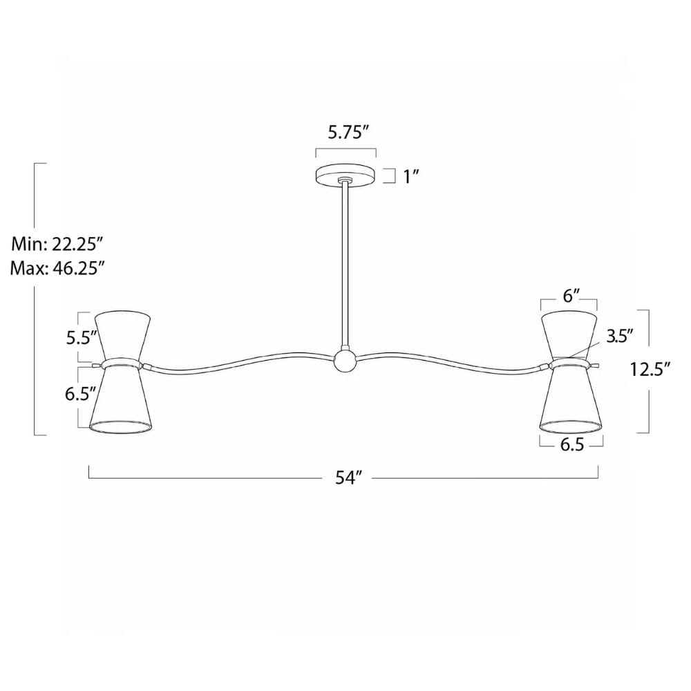 Gable Linear Chandelier