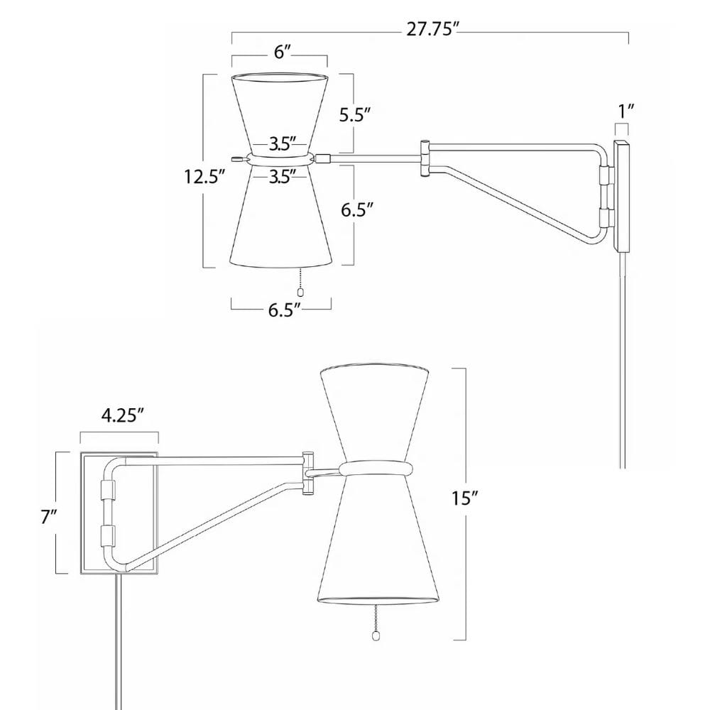 Gable Swing Arm Sconce Sconces