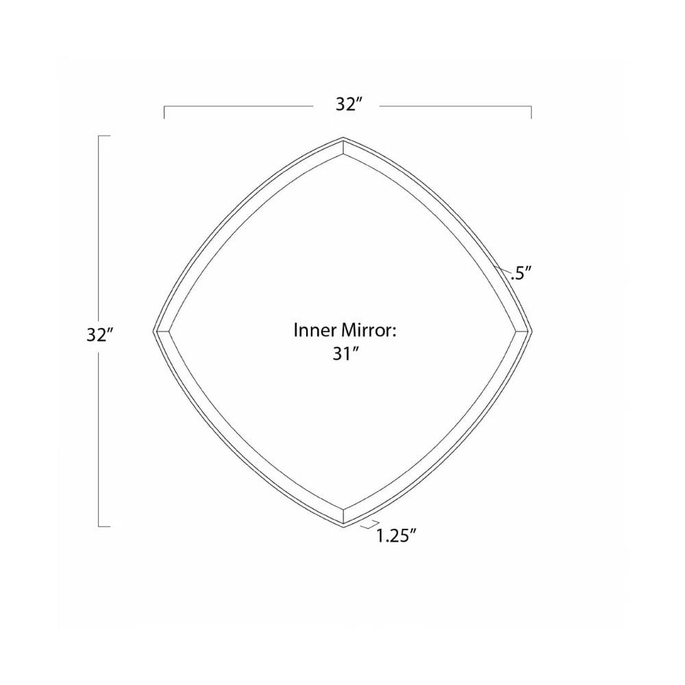 Gem Mirror Rectangle + Square Mirrors 21-1198