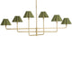 Polly Chandelier 16-1454NB-GRN