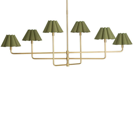 Polly Chandelier 16-1454NB-GRN