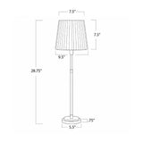 Polly Buffet Lamp Table + Desk Lamps