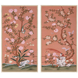 Russet Terrace Framed Silk Panel Pair Wall Art RST-675-311
