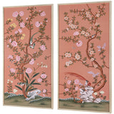 Russet Terrace Framed Silk Panel Pair Wall Art RST-675-311