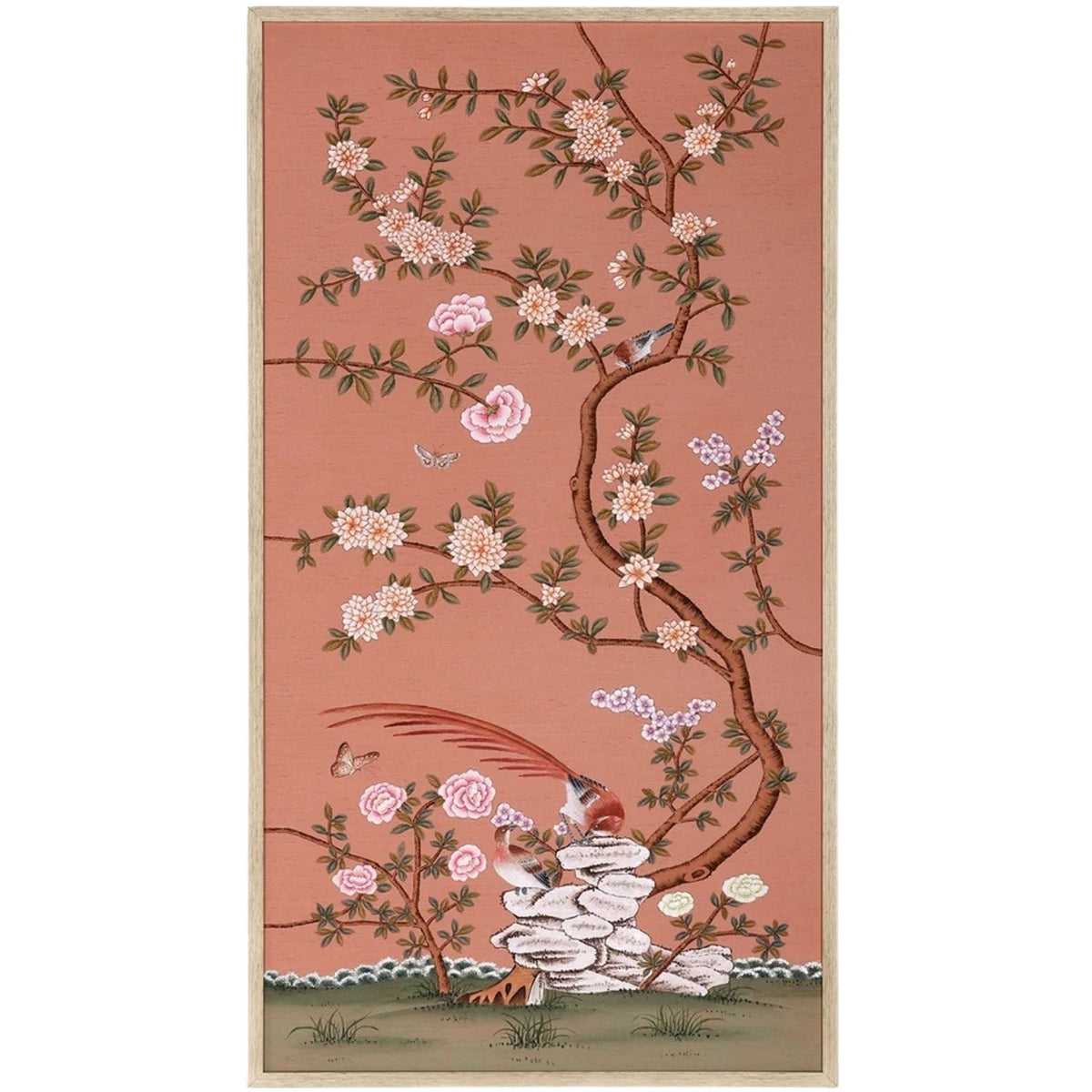 Russet Terrace Framed Silk Panel Pair Wall Art RST-675-311