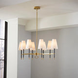 Jonathan Adler Ventana Oval Chandelier Antique Brass Chandeliers Robert-Abbey-PN718