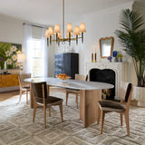 Jonathan Adler Ventana Oval Chandelier Antique Brass Chandeliers Robert-Abbey-PN718