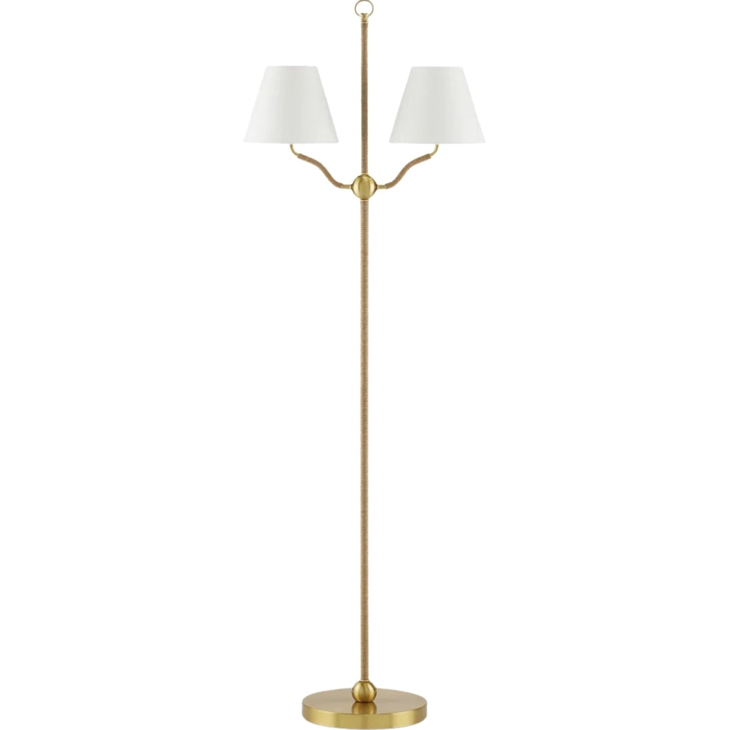 Sirocco Brass Floor Lamp