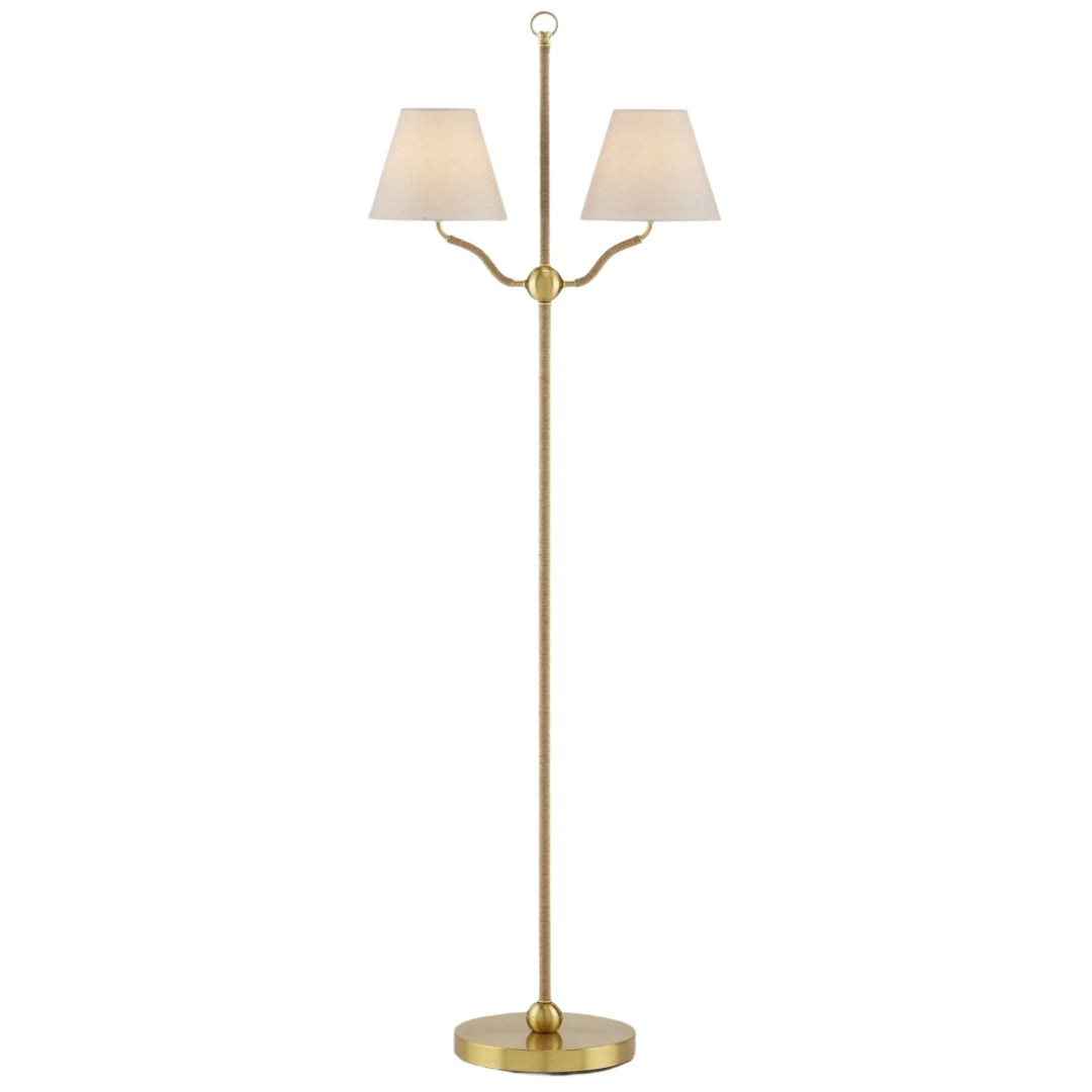 Sirocco Brass Floor Lamp