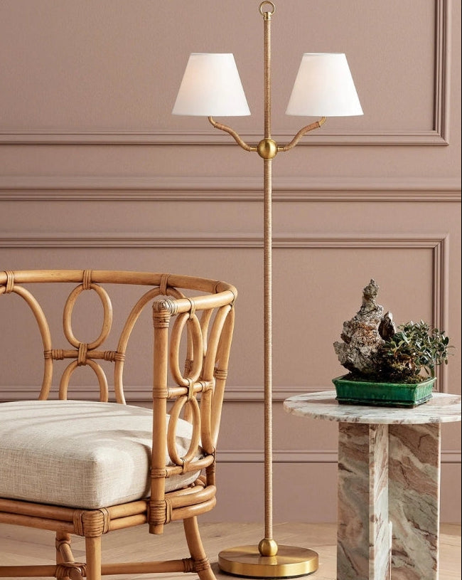 Sirocco Brass Floor Lamp