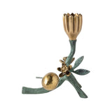 Bernadette Antique Gold Patina Candle Holder