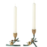 Bernadette Antique Gold Patina Candle Holder