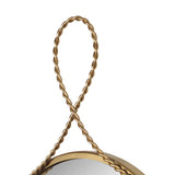 Charlotte Braided Brass Wall Mirror