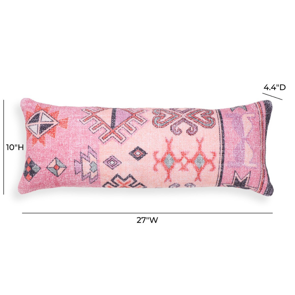 Persian Pink Cotton Bolster Pillow