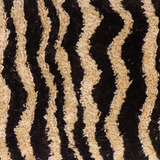 Sahara Brown Striped Tufted Bench